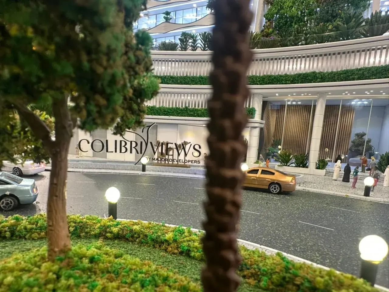 הכניסה ל-Colibri Views במודל האדריכלי